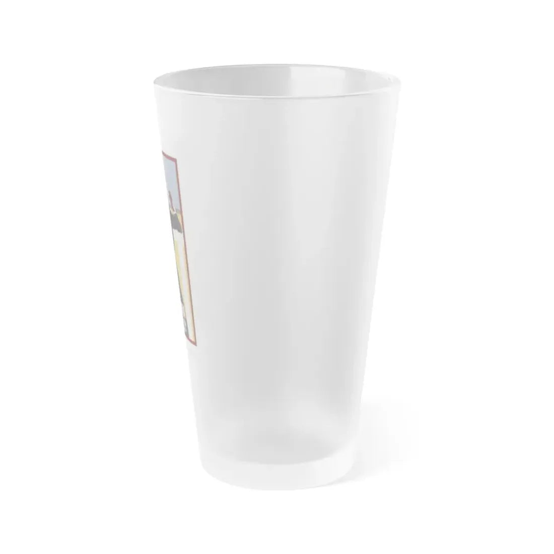 Soviet Era Poster 196 - Frosted Pint Glass 16oz - Go Mug Yourself