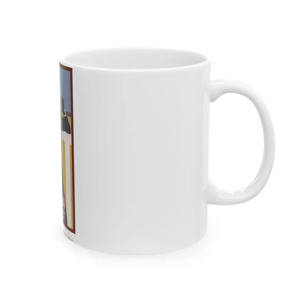 Soviet Era Poster 196 - White Coffee Mug-Go Mug Yourself