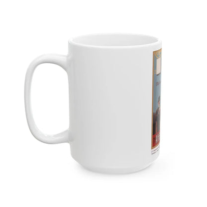 Soviet Era Poster 198 - White Coffee Mug-Go Mug Yourself