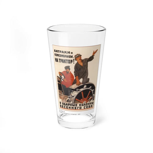 Soviet Era Poster 2 - Pint Glass 16oz-16oz-Go Mug Yourself