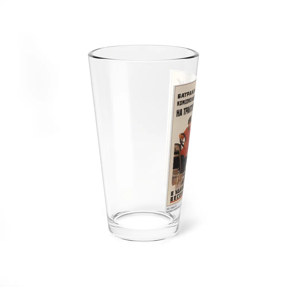 Soviet Era Poster 2 - Pint Glass 16oz-Go Mug Yourself