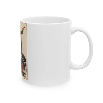 Soviet Era Poster 2 - White Coffee Mug-Go Mug Yourself