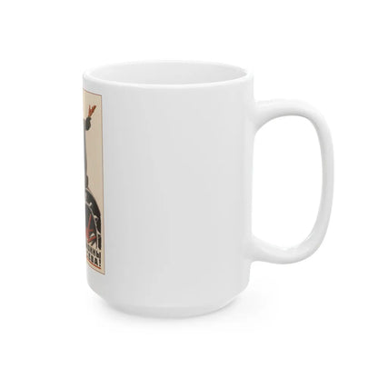 Soviet Era Poster 2 - White Coffee Mug-Go Mug Yourself