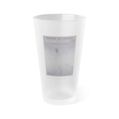 Soviet Era Poster 201 - Frosted Pint Glass 16oz-16oz-Frosted-Go Mug Yourself