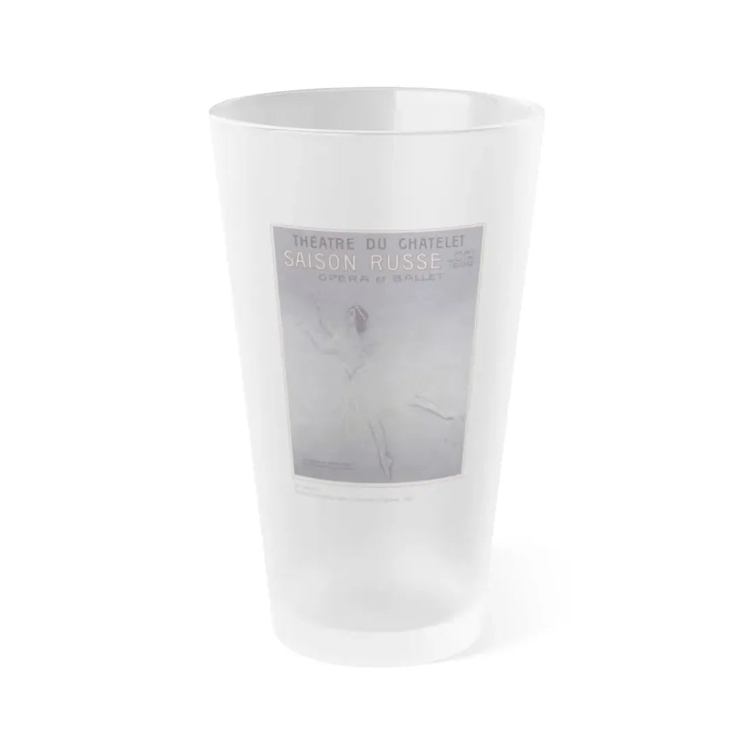 Soviet Era Poster 201 - Frosted Pint Glass 16oz 16oz Frosted - Go Mug Yourself