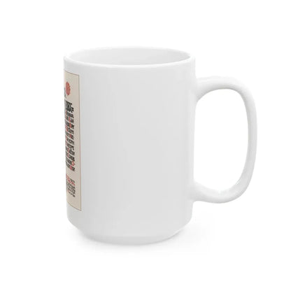 Soviet Era Poster 204 - White Coffee Mug - Go Mug Yourself