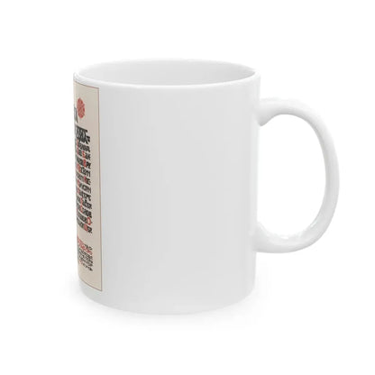 Soviet Era Poster 204 - White Coffee Mug - Go Mug Yourself