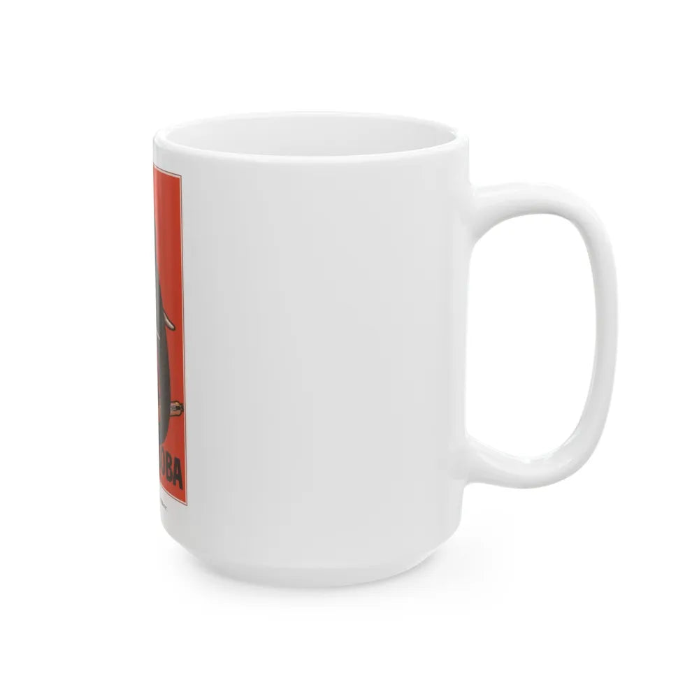 Soviet Era Poster 214 - White Coffee Mug-Go Mug Yourself