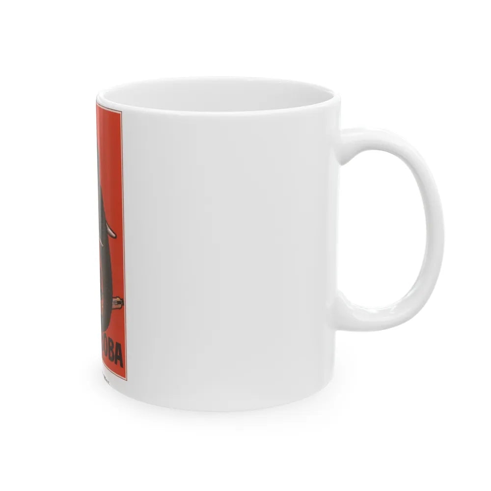 Soviet Era Poster 214 - White Coffee Mug-Go Mug Yourself