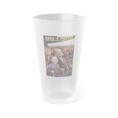 Soviet Era Poster 22 - Frosted Pint Glass 16oz 16oz Frosted - Go Mug Yourself