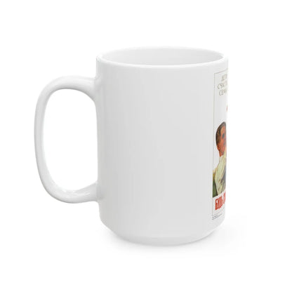 Soviet Era Poster 220 - White Coffee Mug-Go Mug Yourself