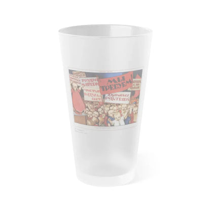Soviet Era Poster 221 - Frosted Pint Glass 16oz 16oz Frosted - Go Mug Yourself