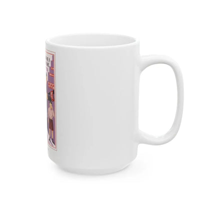 Soviet Era Poster 227 - White Coffee Mug-Go Mug Yourself