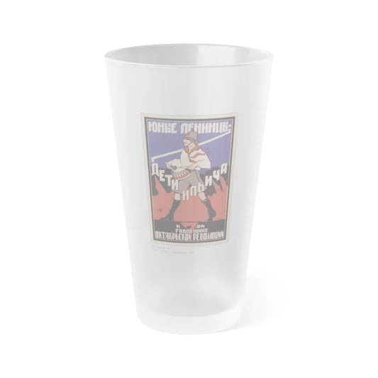 Soviet Era Poster 228 - Frosted Pint Glass 16oz-16oz-Frosted-Go Mug Yourself