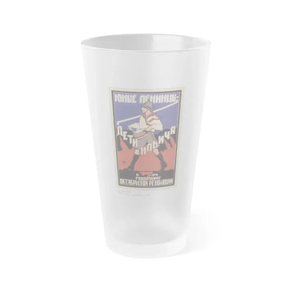 Soviet Era Poster 228 - Frosted Pint Glass 16oz 16oz Frosted - Go Mug Yourself