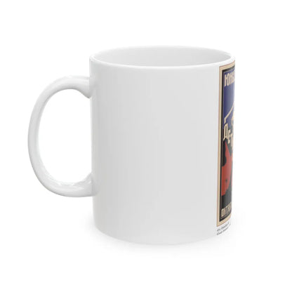 Soviet Era Poster 228 - White Coffee Mug-Go Mug Yourself