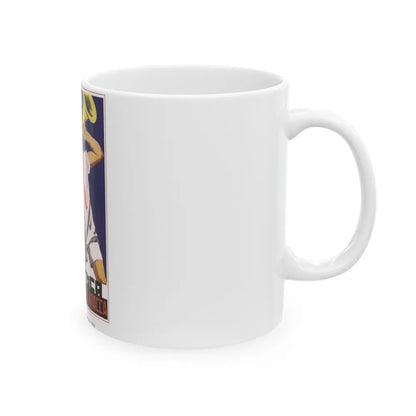 Soviet Era Poster 230 - White Coffee Mug-Go Mug Yourself