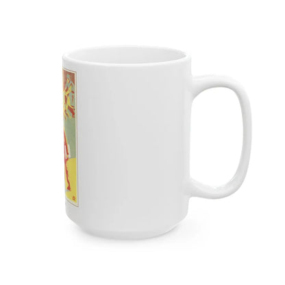 Soviet Era Poster 231 - White Coffee Mug-Go Mug Yourself