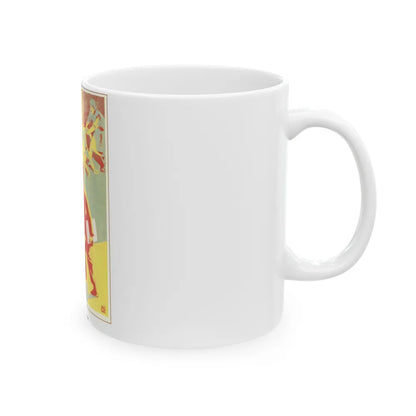 Soviet Era Poster 231 - White Coffee Mug-Go Mug Yourself