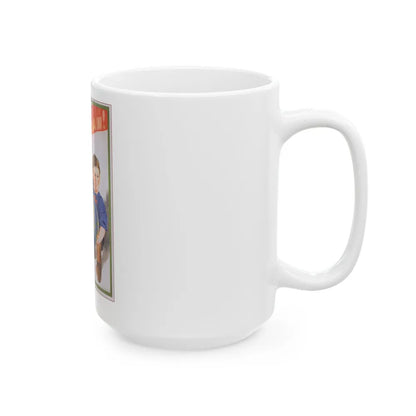 Soviet Era Poster 232 - White Coffee Mug-Go Mug Yourself