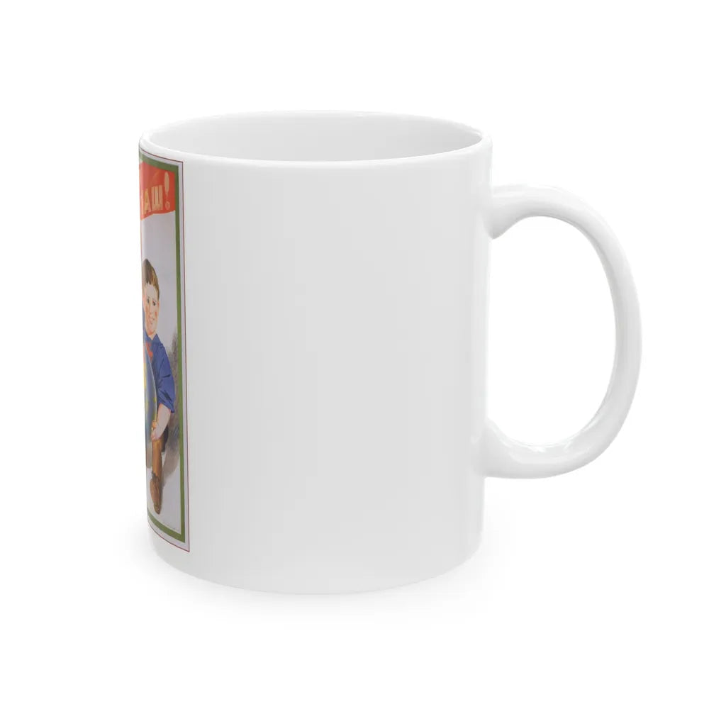 Soviet Era Poster 232 - White Coffee Mug-Go Mug Yourself