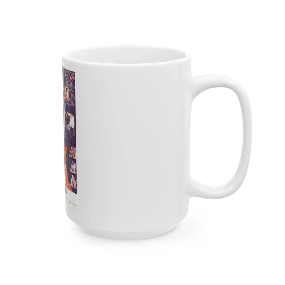 Soviet Era Poster 233 - White Coffee Mug-Go Mug Yourself