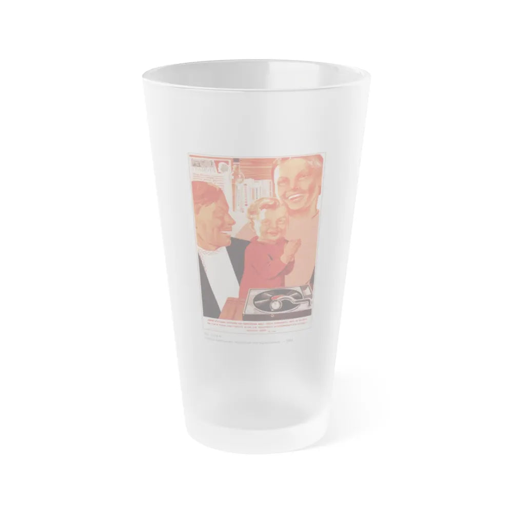 Soviet Era Poster 234 - Frosted Pint Glass 16oz-16oz-Frosted-Go Mug Yourself