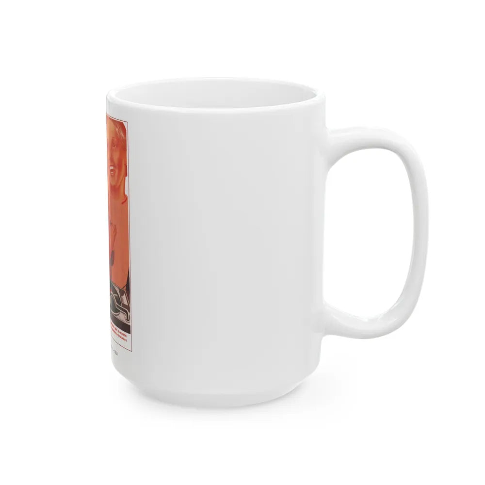 Soviet Era Poster 234 - White Coffee Mug-Go Mug Yourself