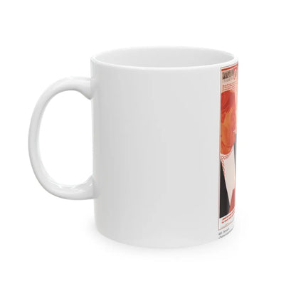 Soviet Era Poster 234 - White Coffee Mug-Go Mug Yourself