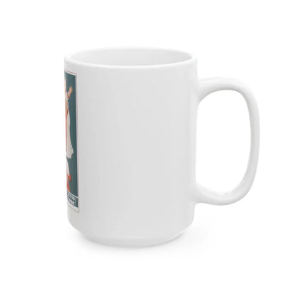 Soviet Era Poster 235 - White Coffee Mug-Go Mug Yourself