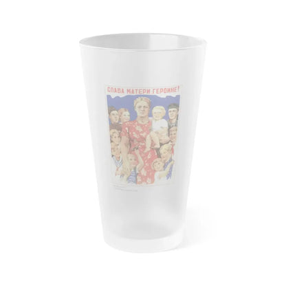 Soviet Era Poster 237 - Frosted Pint Glass 16oz 16oz Frosted - Go Mug Yourself