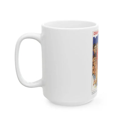 Soviet Era Poster 237 - White Coffee Mug - Go Mug Yourself