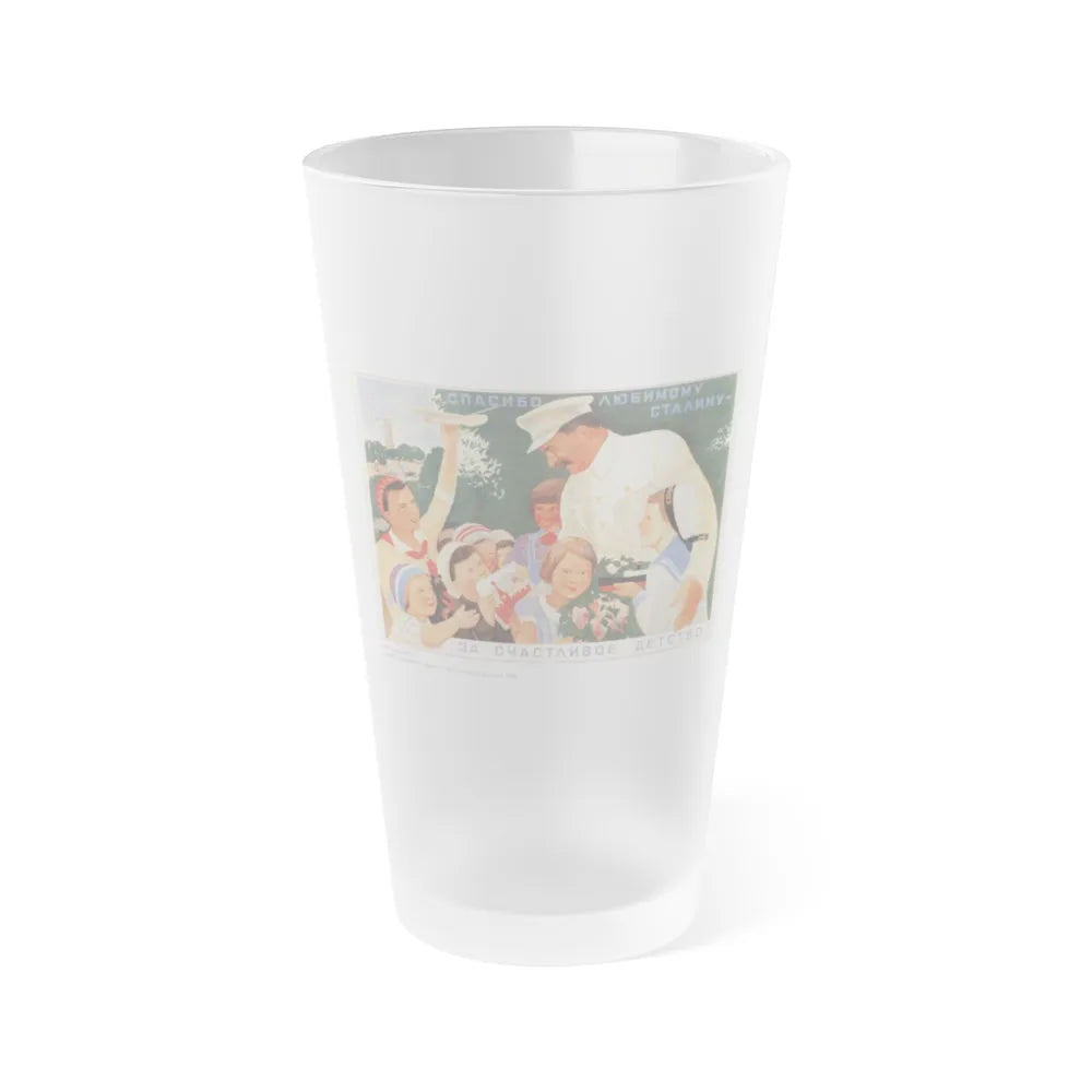 Soviet Era Poster 239 - Frosted Pint Glass 16oz-16oz-Frosted-Go Mug Yourself