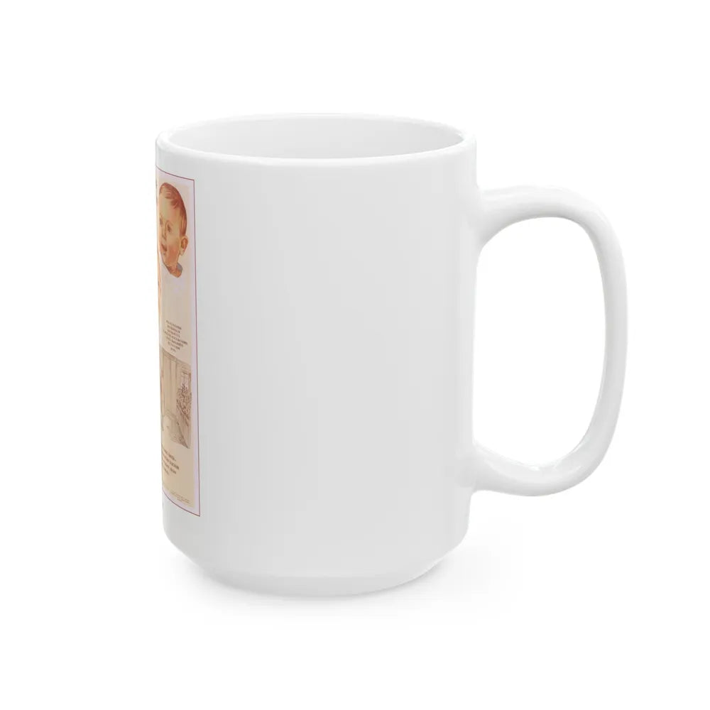 Soviet Era Poster 241 - White Coffee Mug-Go Mug Yourself