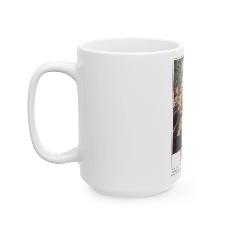 Soviet Era Poster 242 - White Coffee Mug-Go Mug Yourself