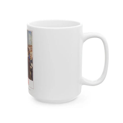 Soviet Era Poster 242 - White Coffee Mug-Go Mug Yourself