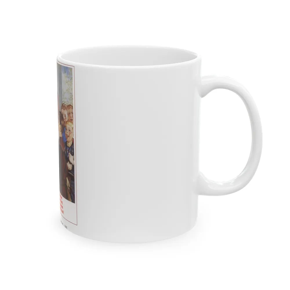 Soviet Era Poster 242 - White Coffee Mug-Go Mug Yourself