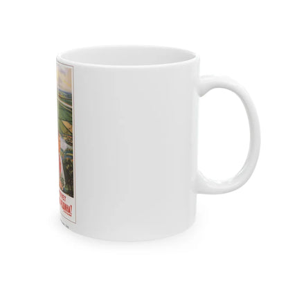 Soviet Era Poster 243 - White Coffee Mug-Go Mug Yourself