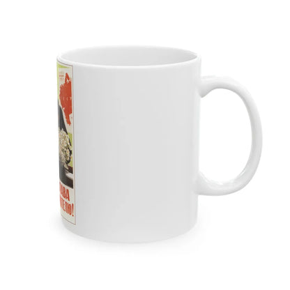 Soviet Era Poster 244 - White Coffee Mug-Go Mug Yourself