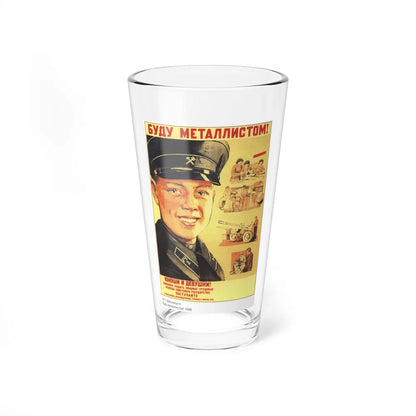 Soviet Era Poster 245 - Pint Glass 16oz-16oz-Go Mug Yourself