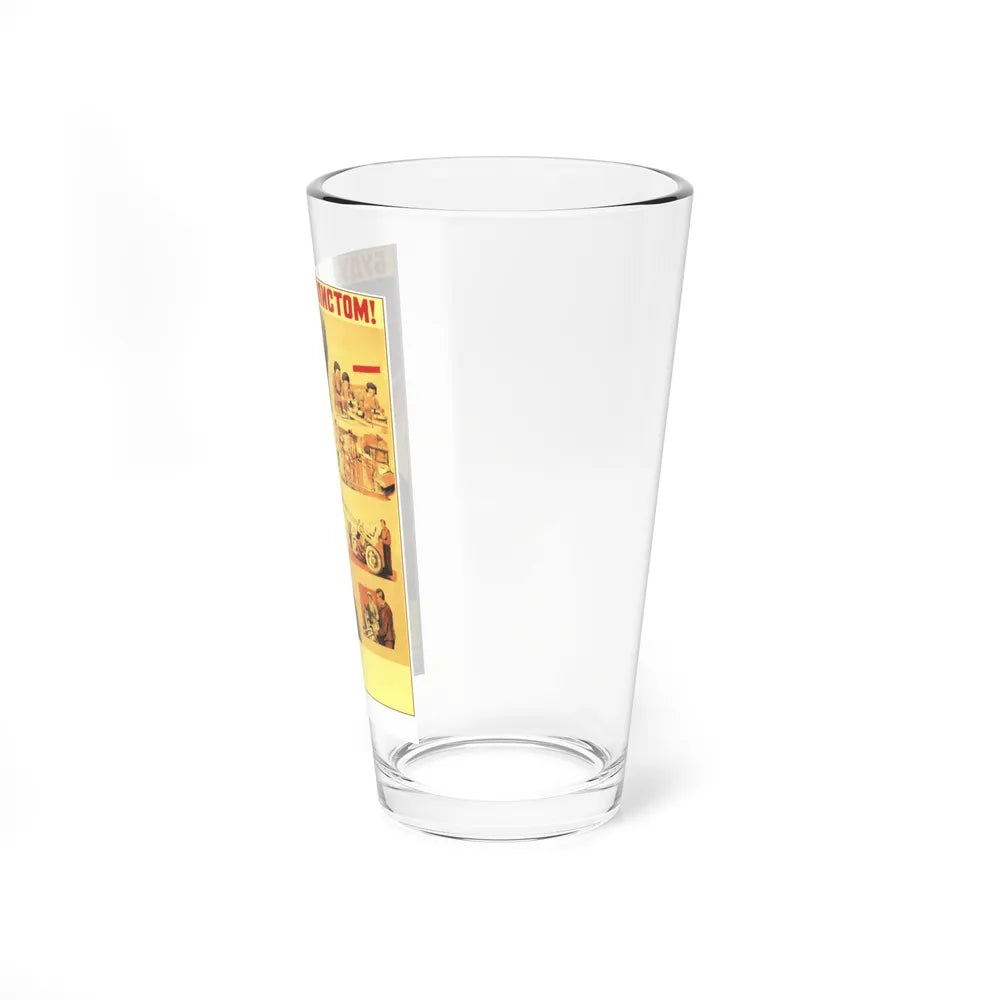 Soviet Era Poster 245 - Pint Glass 16oz-Go Mug Yourself