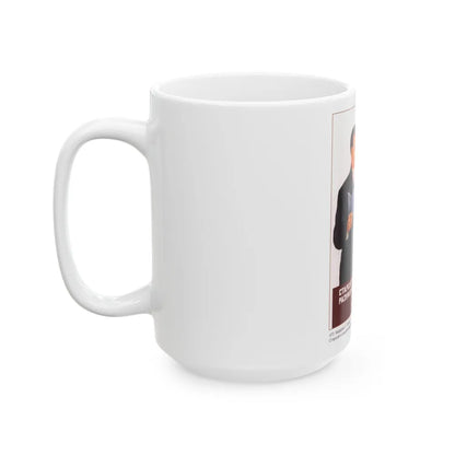 Soviet Era Poster 246 - White Coffee Mug-Go Mug Yourself