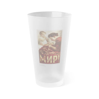 Soviet Era Poster 247 - Frosted Pint Glass 16oz-16oz-Frosted-Go Mug Yourself