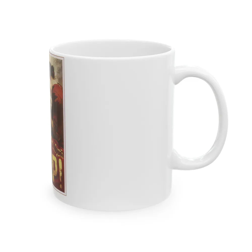 Soviet Era Poster 247 - White Coffee Mug-Go Mug Yourself