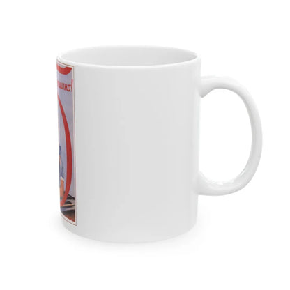 Soviet Era Poster 249 - White Coffee Mug-Go Mug Yourself