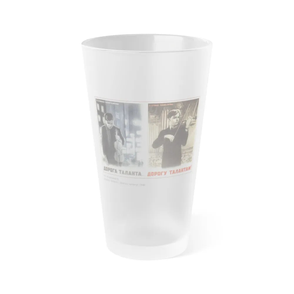 Soviet Era Poster 250 - Frosted Pint Glass 16oz-16oz-Frosted-Go Mug Yourself