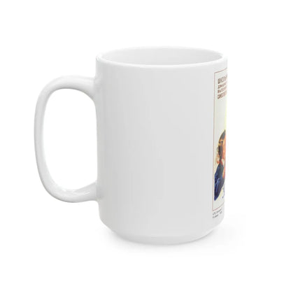 Soviet Era Poster 252 - White Coffee Mug-Go Mug Yourself