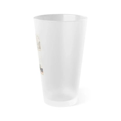 Soviet Era Poster 255 - Frosted Pint Glass 16oz - Go Mug Yourself