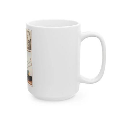 Soviet Era Poster 255 - White Coffee Mug-Go Mug Yourself