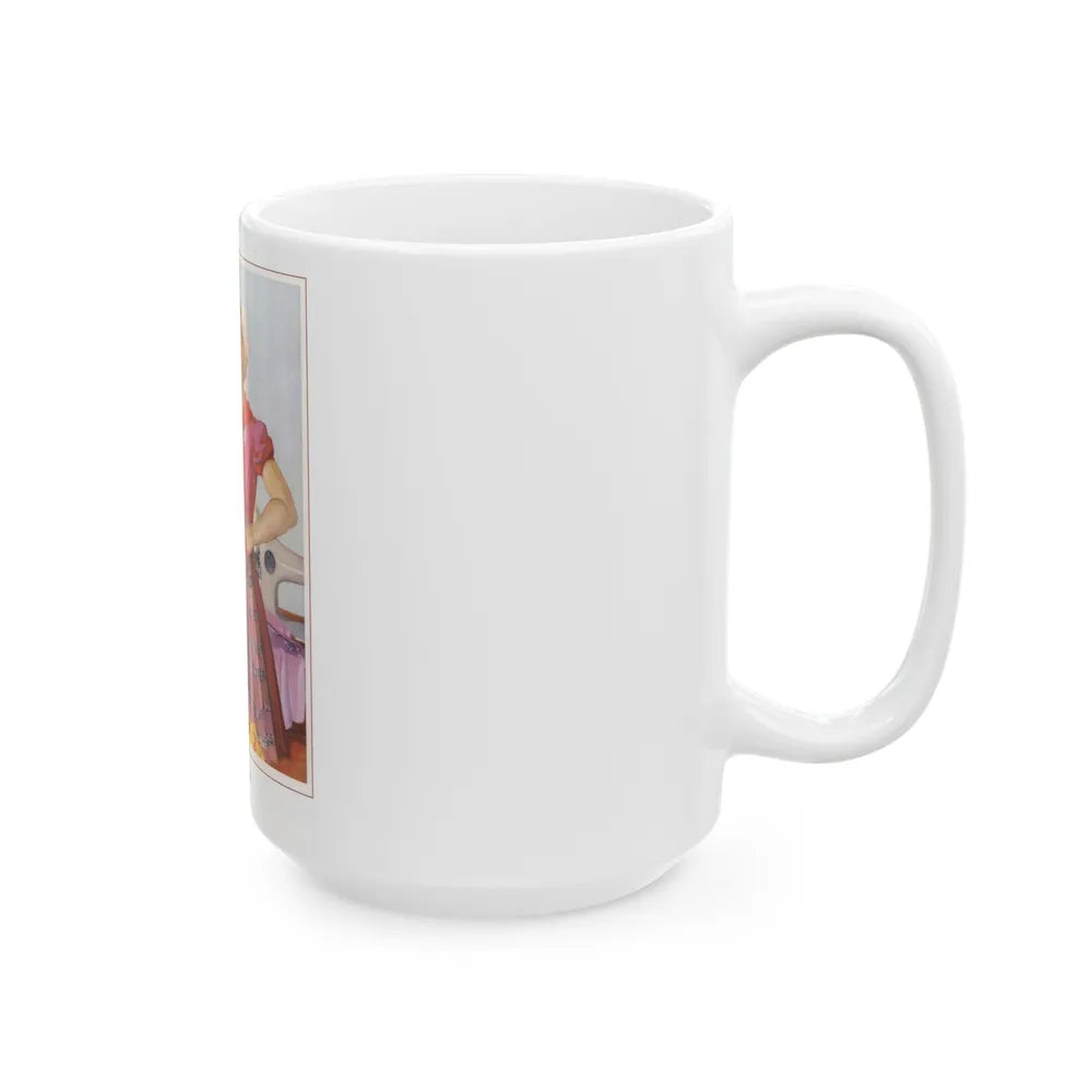 Soviet Era Poster 258 - White Coffee Mug-Go Mug Yourself